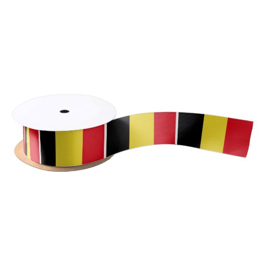 Belgische vlag satijnen lint (Spoel)