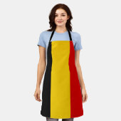 Belgische vlag schort (Gedragen)