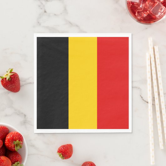 Belgische vlag servet (Insitu)