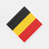 Belgische vlag servet (Hoek)