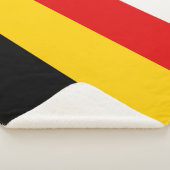 Belgische vlag sherpa deken (3/4)
