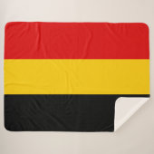Belgische vlag sherpa deken (Voorkant (horizontaal))