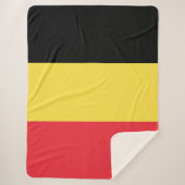 Belgische vlag sherpa deken (Voorkant)