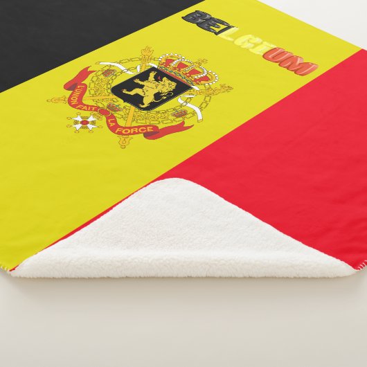 Belgische vlag sherpa deken (3/4)