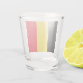 Belgische vlag shot glas (Achterkant)
