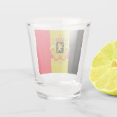 Belgische vlag shot glas (Achterkant)