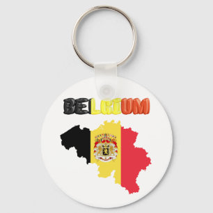 Belgische vlag sleutelhanger