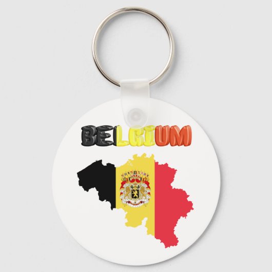 Belgische vlag sleutelhanger (Voorkant)