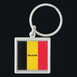 Belgische vlag sleutelhanger<br><div class="desc">Belgische sleutelhanger. Van MIJN ORIGINELE ARTWORK op Zazzle.com/virginia5050 en INTERNATIONALE GIFTEN op Zazzle.com/InternationalGifts*</div>