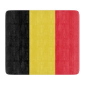 Belgische vlag snijplank (Voorkant)