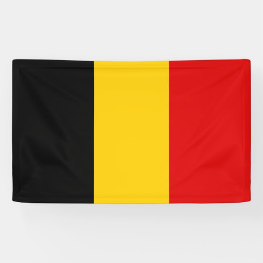 Belgische vlag spandoek (Horizontaal)