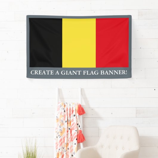 Belgische vlag spandoek (Insitu)