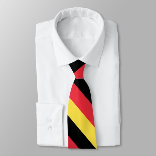 Belgische vlag stropdas (Gebonden)