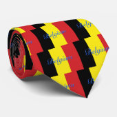 Belgische vlag stropdas (Opgerold)
