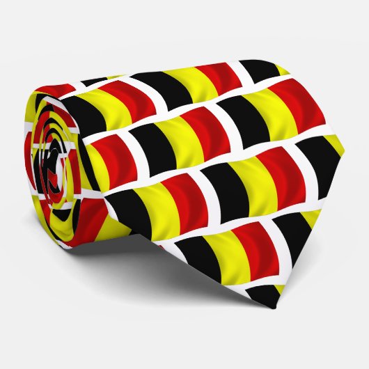 Belgische Vlag Stropdas (Opgerold)