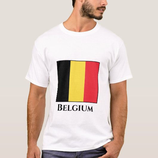 Belgische vlag t-shirt (Voorkant)