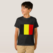 Belgische vlag t-shirt (Voorkant volledig)