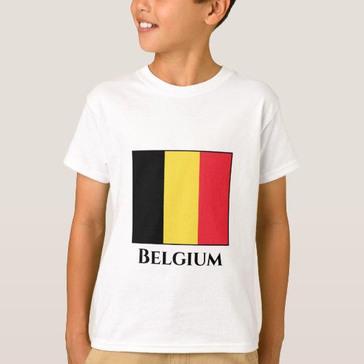 Belgische vlag t-shirt (Voorkant)