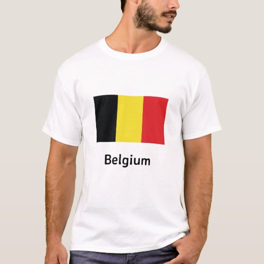 Belgische vlag t-shirt (Voorkant)