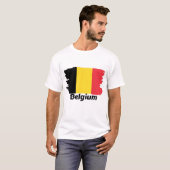 Belgische vlag t-shirt (Voorkant volledig)
