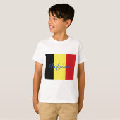 Belgische vlag t-shirt (Voorkant volledig)