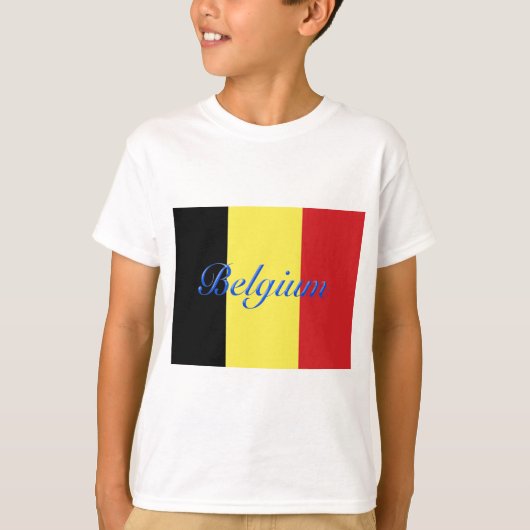 Belgische vlag t-shirt (Voorkant)