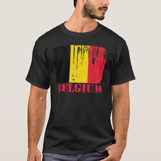 Belgische vlag t-shirt (Voorkant)