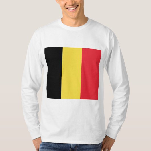 Belgische vlag t-shirt (Voorkant)