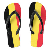 Belgische vlag teenslippers (Voetbed)