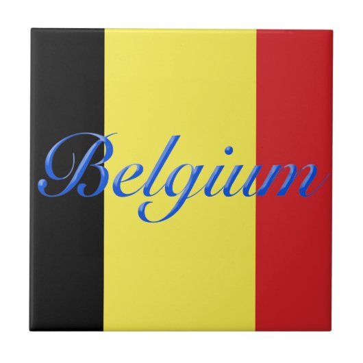 Belgische vlag tegeltje (Voorkant)