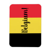 Belgische vlag & tekst magneet (Verticaal)