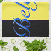 Belgische vlag theedoek (Gevouwen)