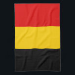 Belgische vlag theedoek<br><div class="desc">Een ideaal geschenk voor al diegenen die patriottisch zijn van hun land!</div>