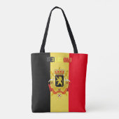 Belgische vlag tote bag (Achterkant)