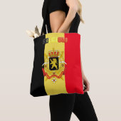 Belgische vlag tote bag (Dichtbij)