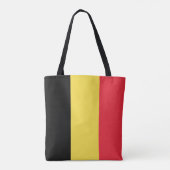 Belgische vlag tote bag (Achterkant)