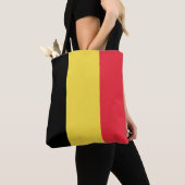 Belgische vlag tote bag (Dichtbij)