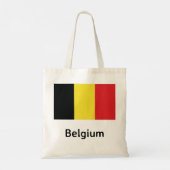 Belgische vlag tote bag (Achterkant)