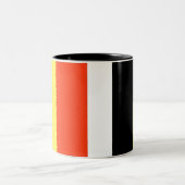 Belgische vlag tweekleurige koffiemok (Center)