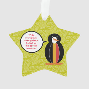 Belgische Vlag Vakantie Ms. Penguin Praten Ornament
