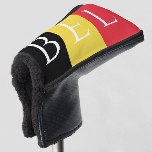 Belgische vlag van de Belgische douaneafdekking va Golfheadcover (3/4 voorkant)
