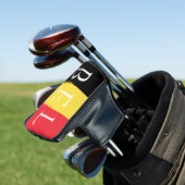 Belgische vlag van de Belgische douaneafdekking va Golfheadcover (Insitu)