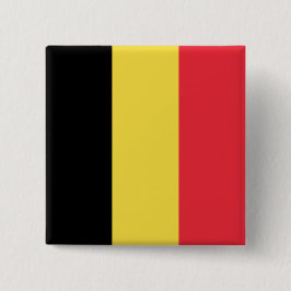 Belgische vlag vierkante button 5,1 cm