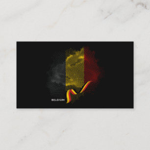 Belgische vlag visitekaartje