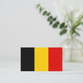 Belgische vlag visitekaartje (Staand voorkant)