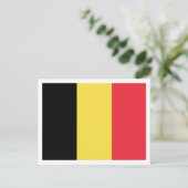 Belgische vlag, vlag van België Briefkaart (Staand voorkant)