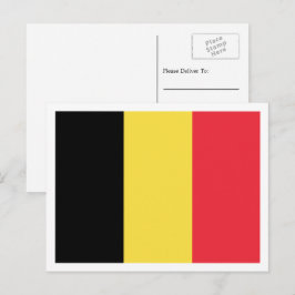 Belgische vlag, vlag van België Briefkaart