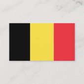 Belgische vlag, vlag van België Visitekaartje (Voorkant)