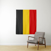 Belgische vlag wandkleed (In situ)