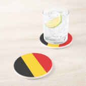 Belgische vlag zandsteen onderzetter (Zijkant)